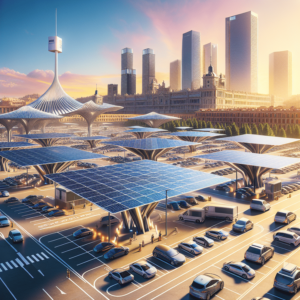 EMT instala marquesinas solares en aparcamientos, parte de la Estrategia Madrid 360