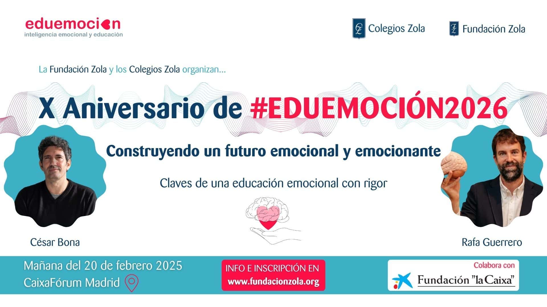 Educar para Sentir: Rafa Guerrero y César Bona en el Encuentro Transformador Eduemoción 2026