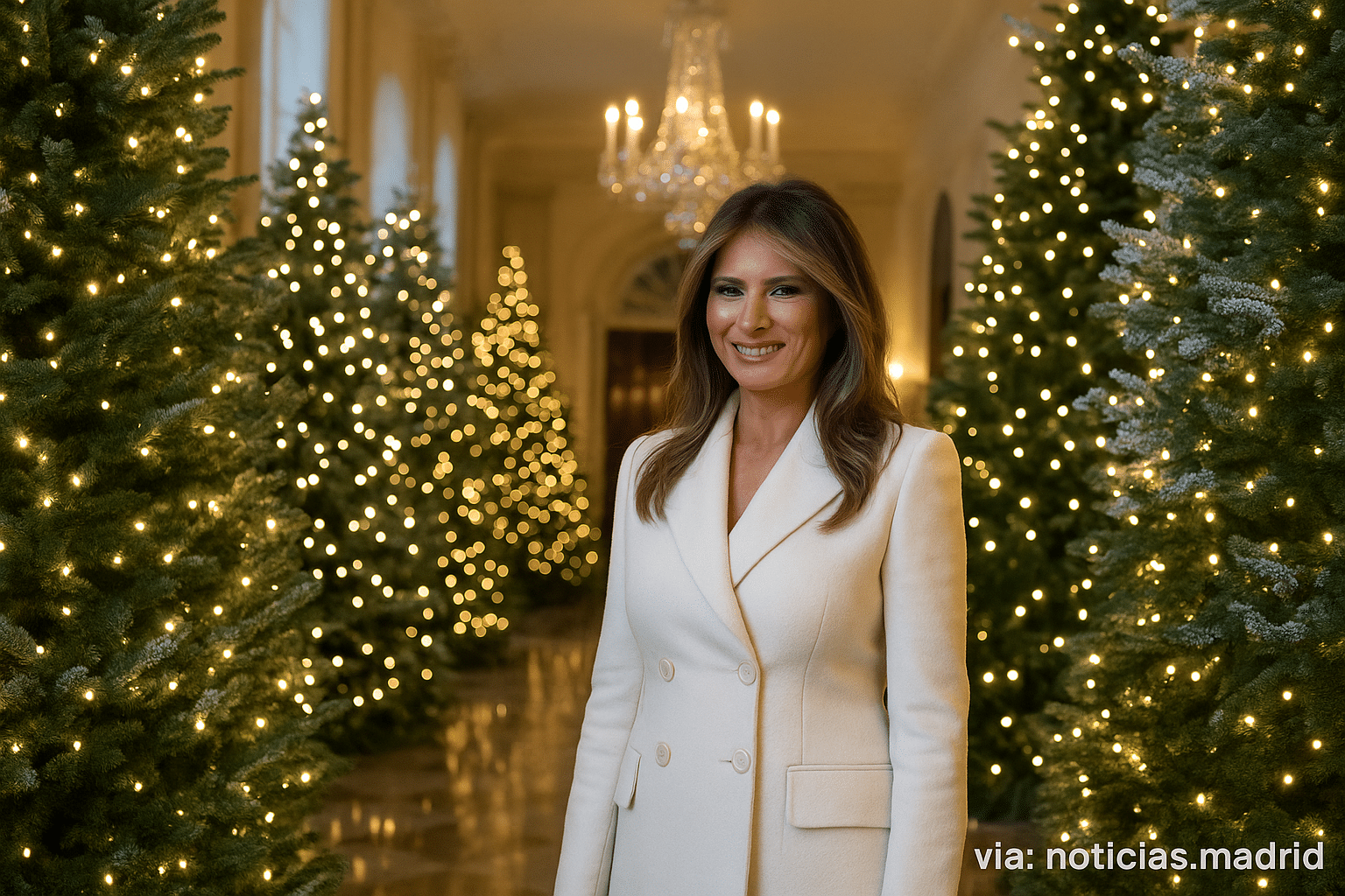El Encanto de la Decoración Navideña en la Casa Blanca con Melania Trump