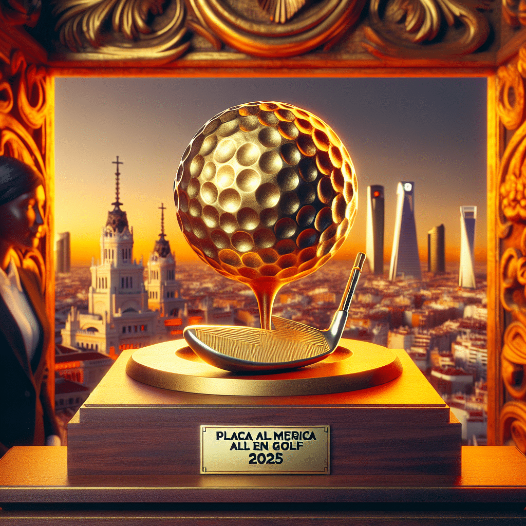 El Ayuntamiento de Madrid Recibe la Placa al Mérito en Golf 2025 por su Apoyo al Deporte