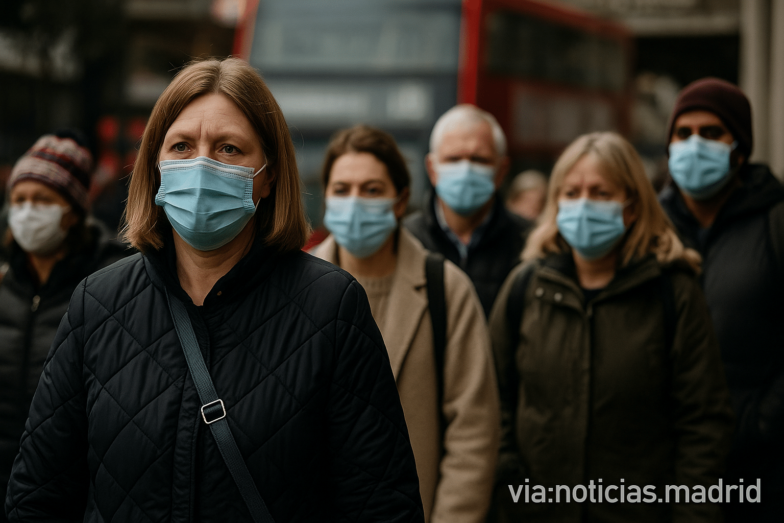 El incremento de infecciones gripales en el Reino Unido reaviva la discusión sobre el uso de barbijos en lugares públicos