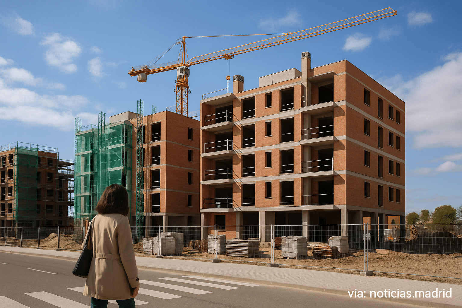 Viviendas en construcción.