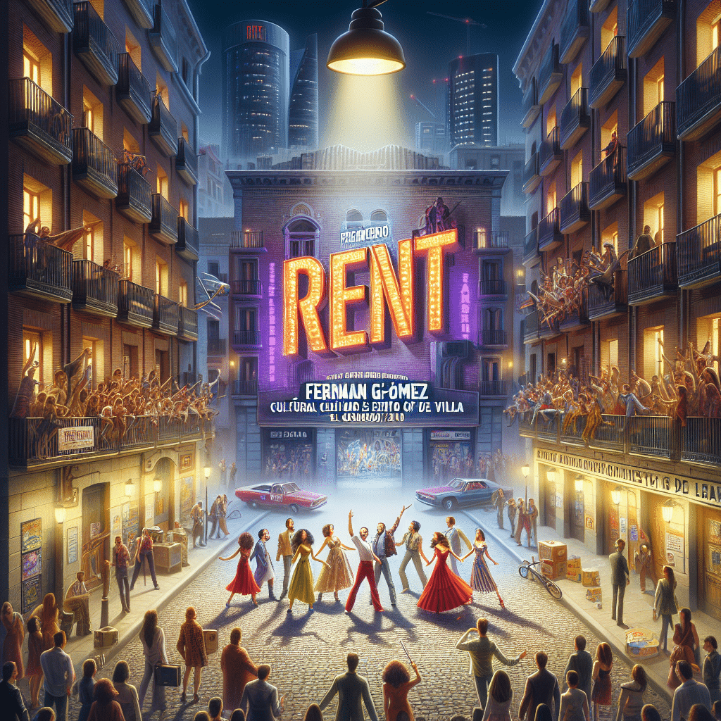 Estreno del musical Rent en el teatro Fernán Gómez, Centro Cultural de la Villa de Madrid