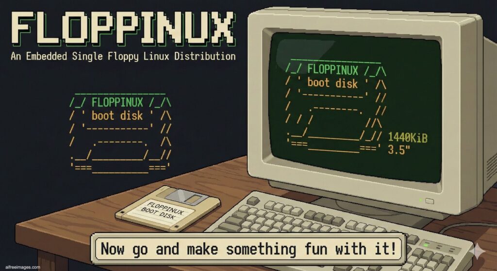 FLOPPINUX: Reviviendo el Desafío de Comprimir Linux Moderno en un Disquete de 1,44 MB con Innovación Ingeniosa