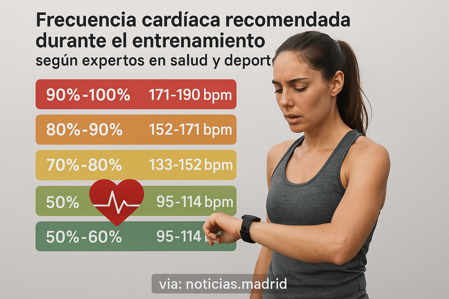 Frecuencia cardíaca recomendada durante el entrenamiento, según expertos en salud y deporte