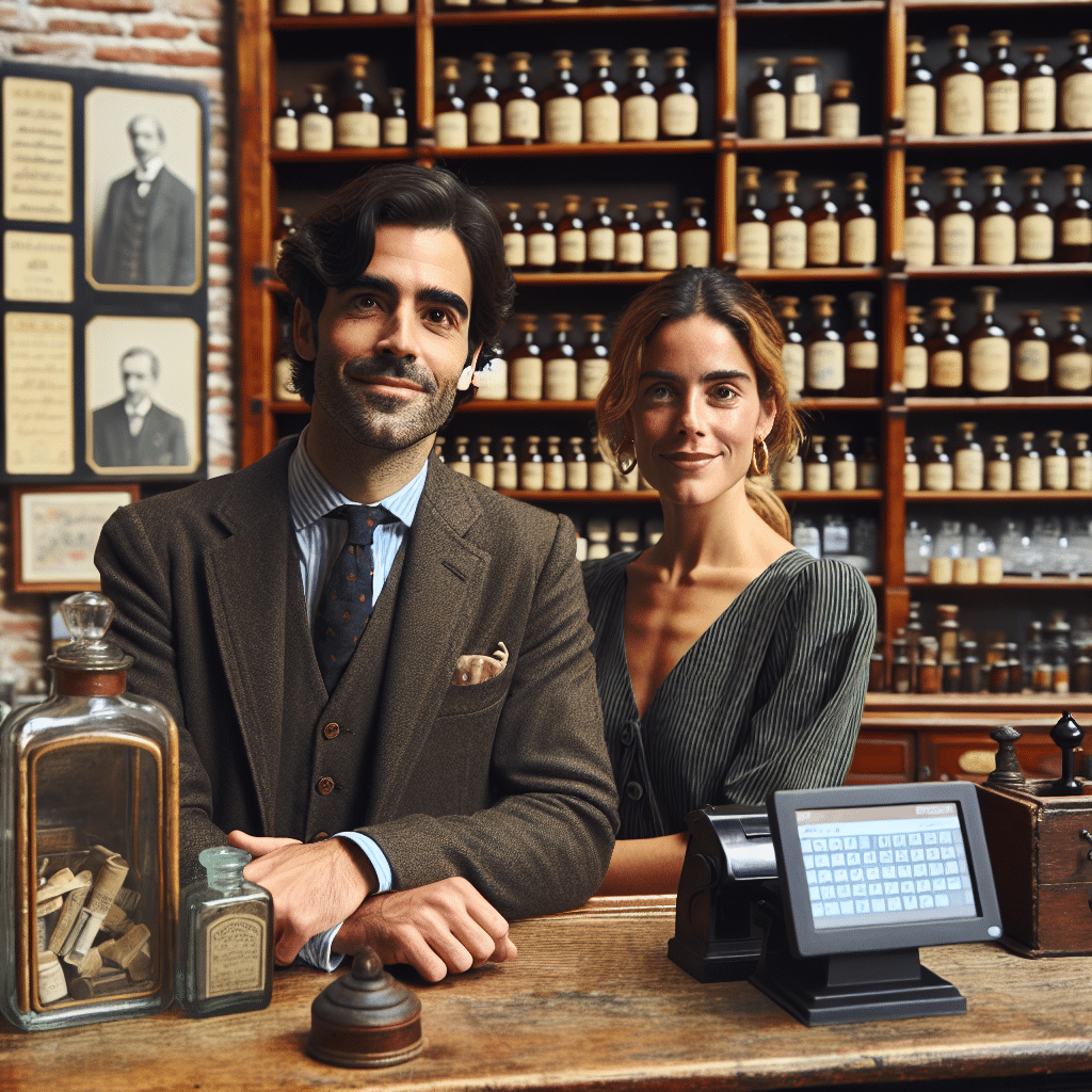 González y Navarro inauguran placa conmemorativa en farmacia histórica adaptada por el Plan Adapta