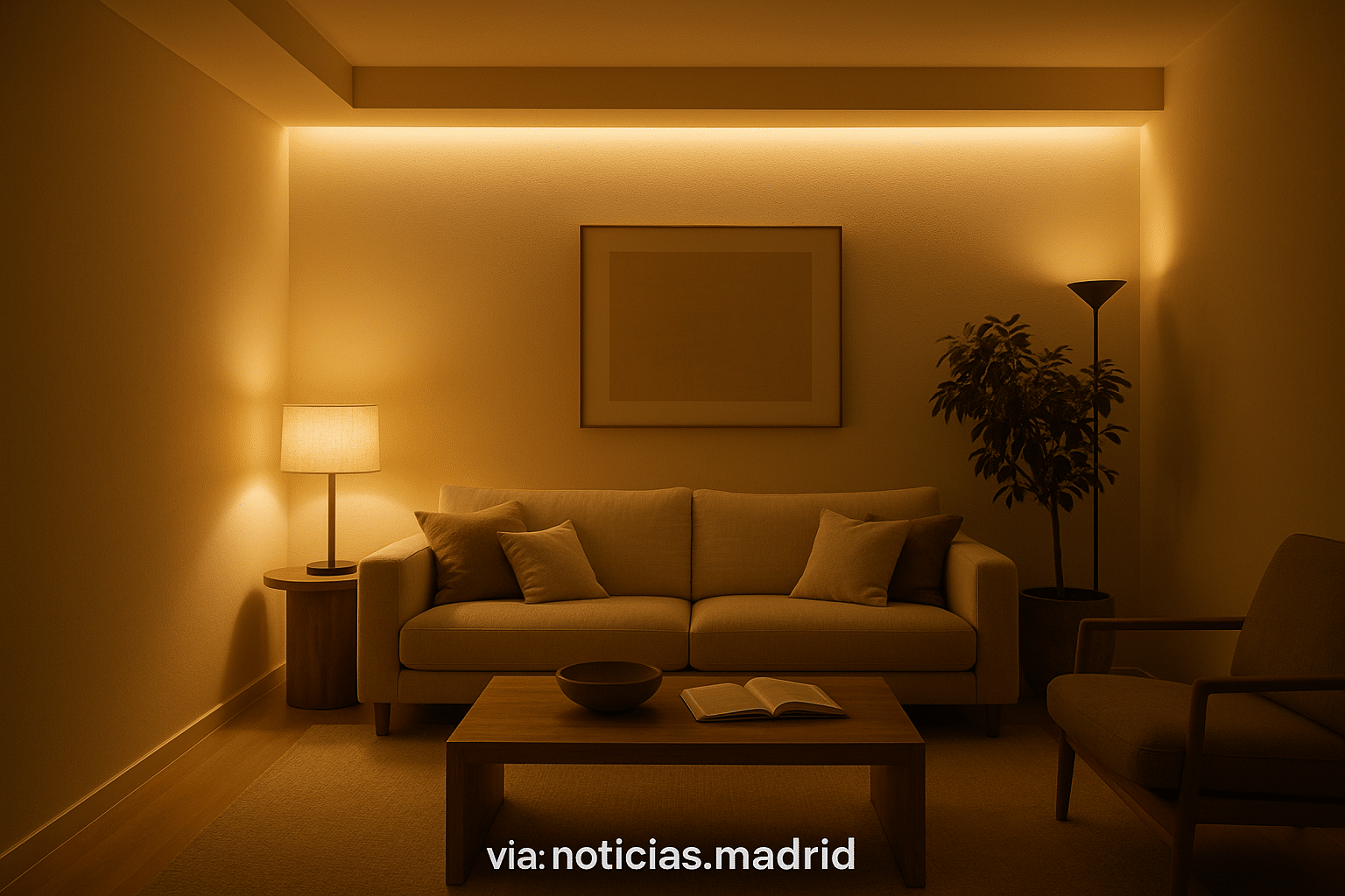 Iluminación indirecta para crear ambiente cinematográfico