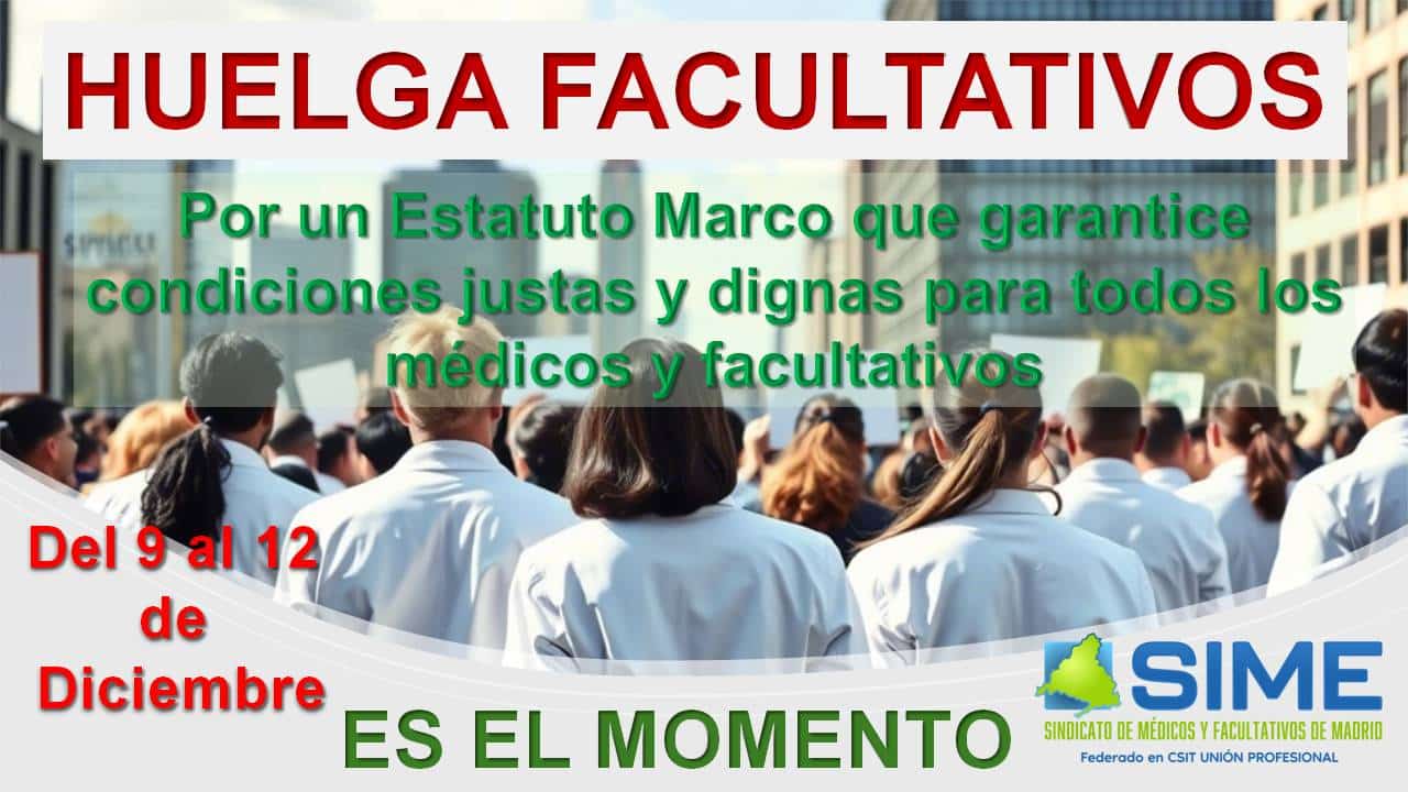 Huelga médica en Madrid: los facultativos paran del 9 al 12 de diciembre por un Estatuto propio y condiciones dignas