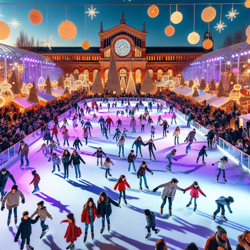 Inauguración de la Pista de Hielo en Matadero Madrid para una Navidad Familiar Llena de Diversión