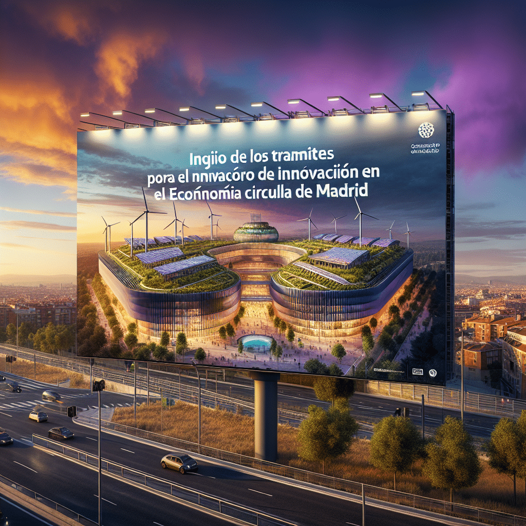 Inician trámites para gestionar el nuevo Centro de Innovación en Economía Circular de Madrid.