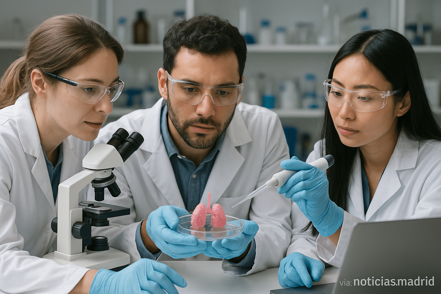 Innovadores en laboratorio desarrollan mini pulmones para acelerar el estudio de enfermedades respiratorias