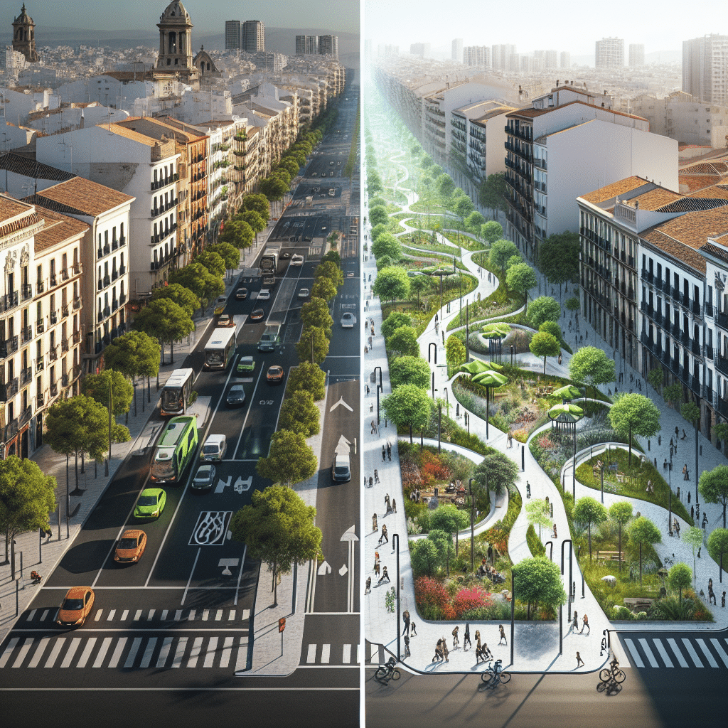 Intersección de Los Yébenes: Remodelación Transformativa en el Proyecto del Paseo Verde del Suroeste