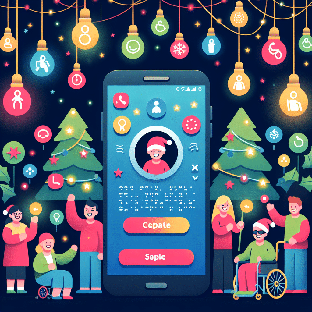 La Aplicación Inclusiva Facilita el Disfrute del Alumbrado Navideño para Personas con Discapacidad Visual o Intelectual