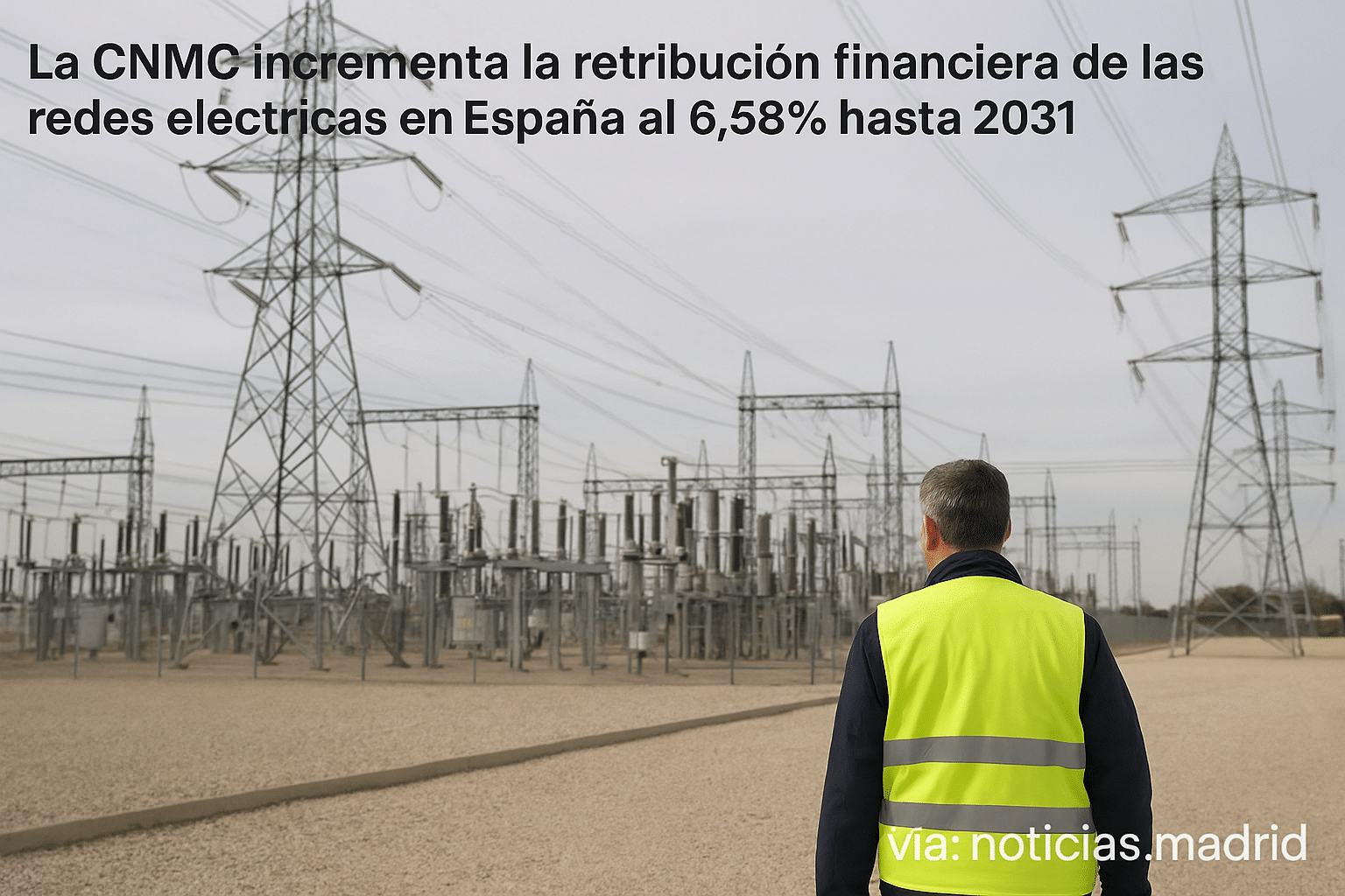 La CNMC incrementa la retribución financiera de las redes eléctricas en España al 6,58% hasta 2031