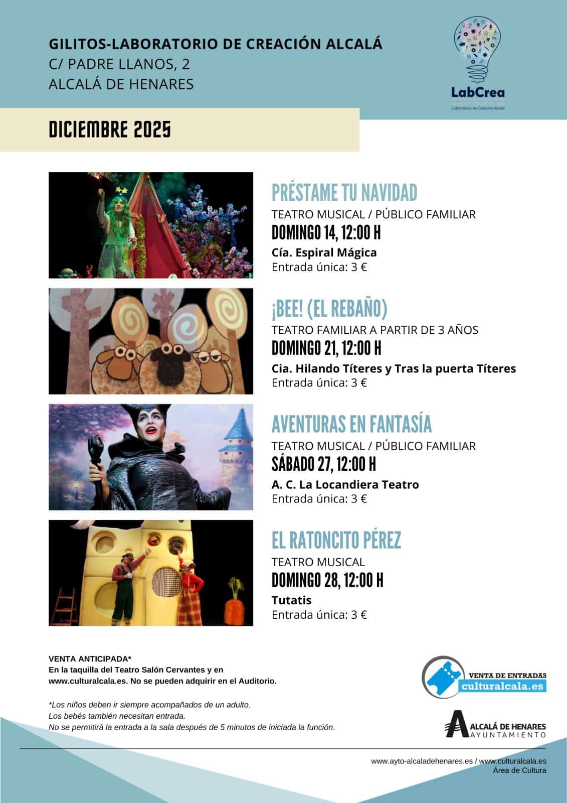 La Concejalía de Cultura Presenta un Emocionante Programa de Teatro Familiar en Gilitos para Navidad