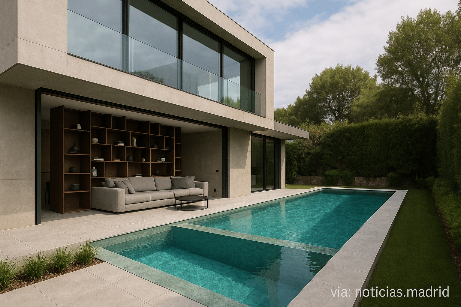 La Impresionante Residencia de Marc Márquez en La Finca: Piscina en Dos Niveles y Diseño de Estantería Innovador