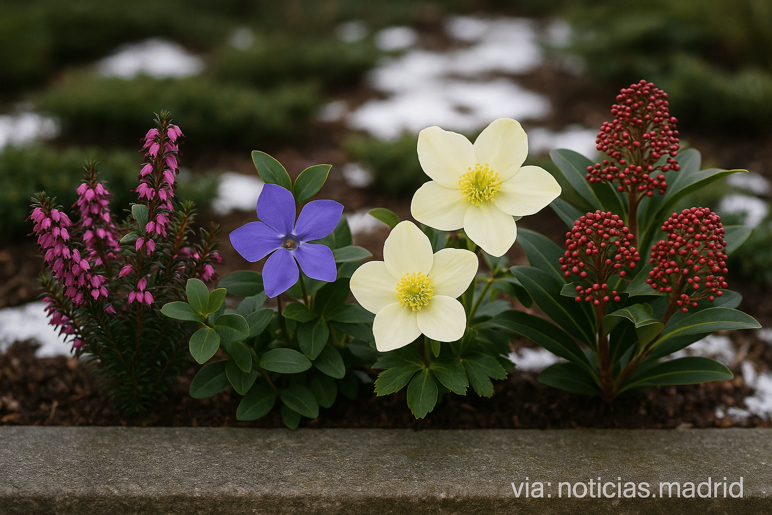 Las Cuatro Plantas que Florecen en Invierno y Conservan su Color en las Temperaturas Bajas