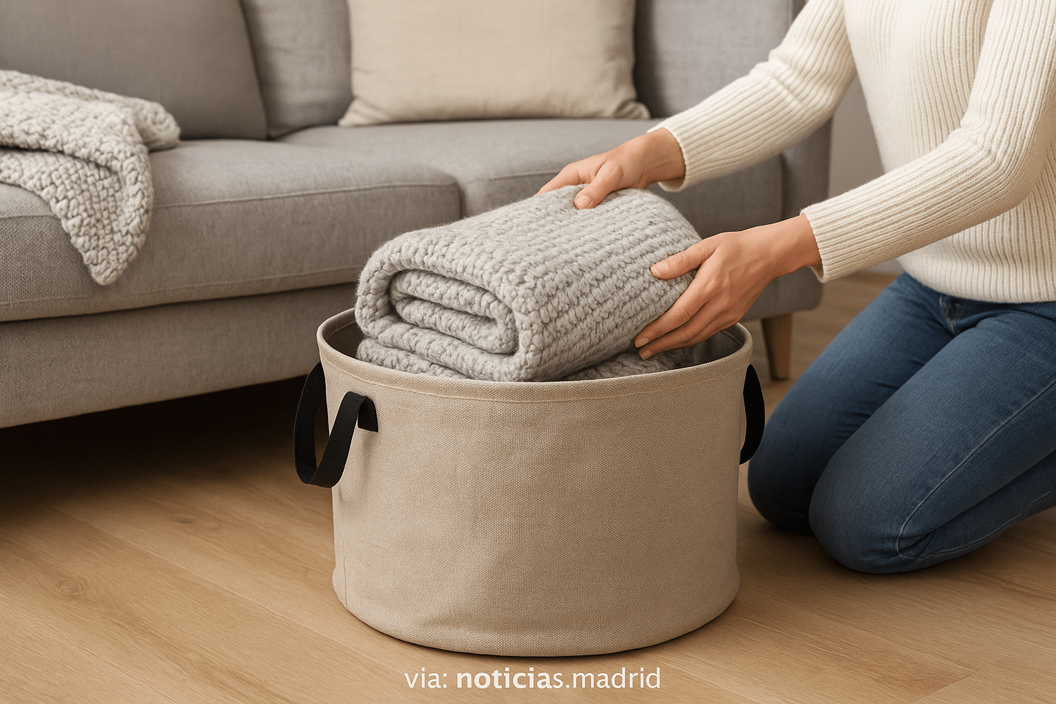 Lidl revela esta semana una práctica y económica opción para mantener ordenadas las mantas del sofá