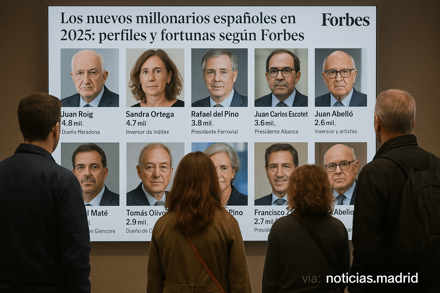 Los nuevos millonarios españoles en 2025: perfiles y fortunas según Forbes