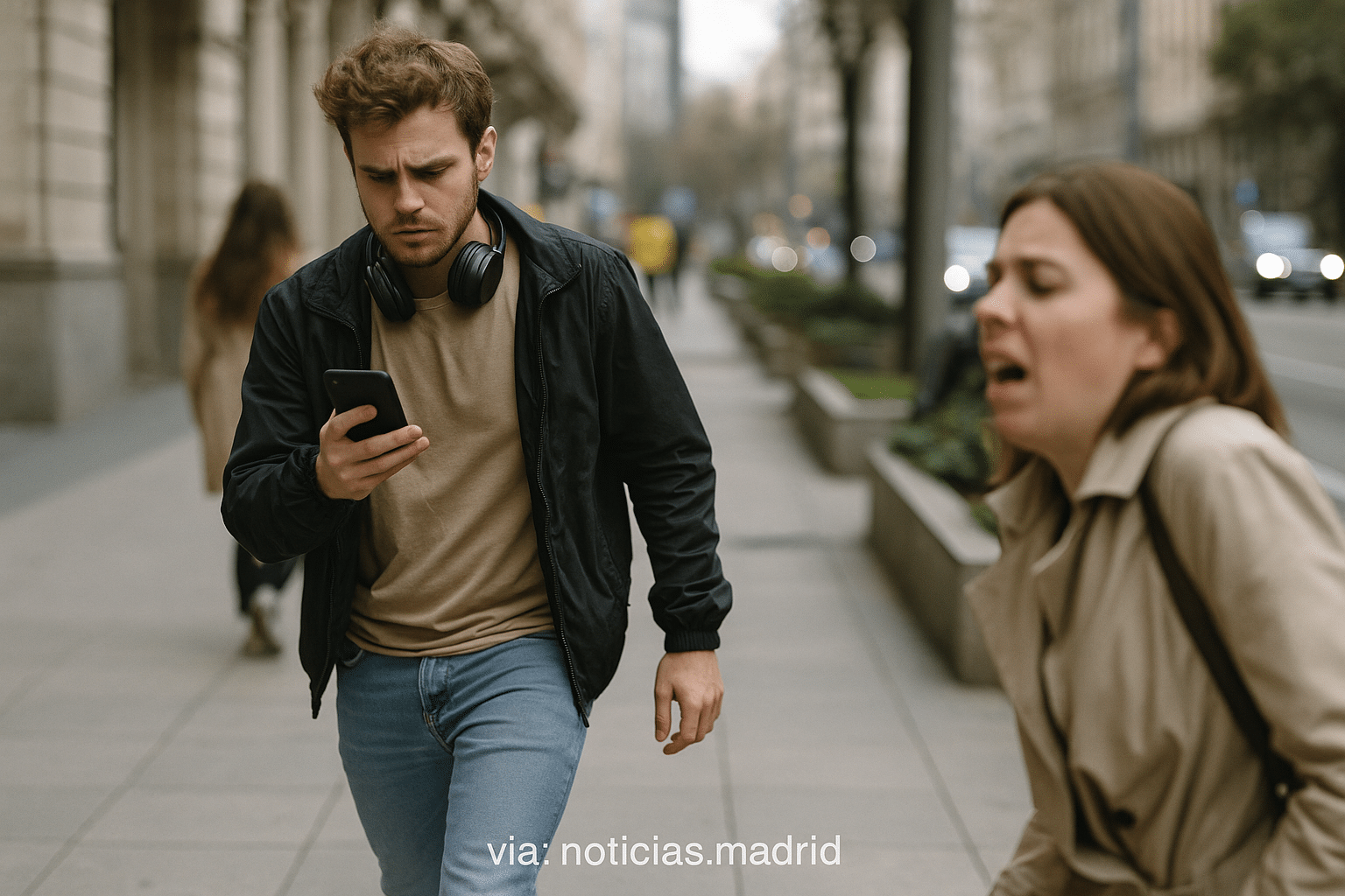 Los riesgos invisibles de andar atento solo a la pantalla: del malestar emocional a las lesiones inesperadas