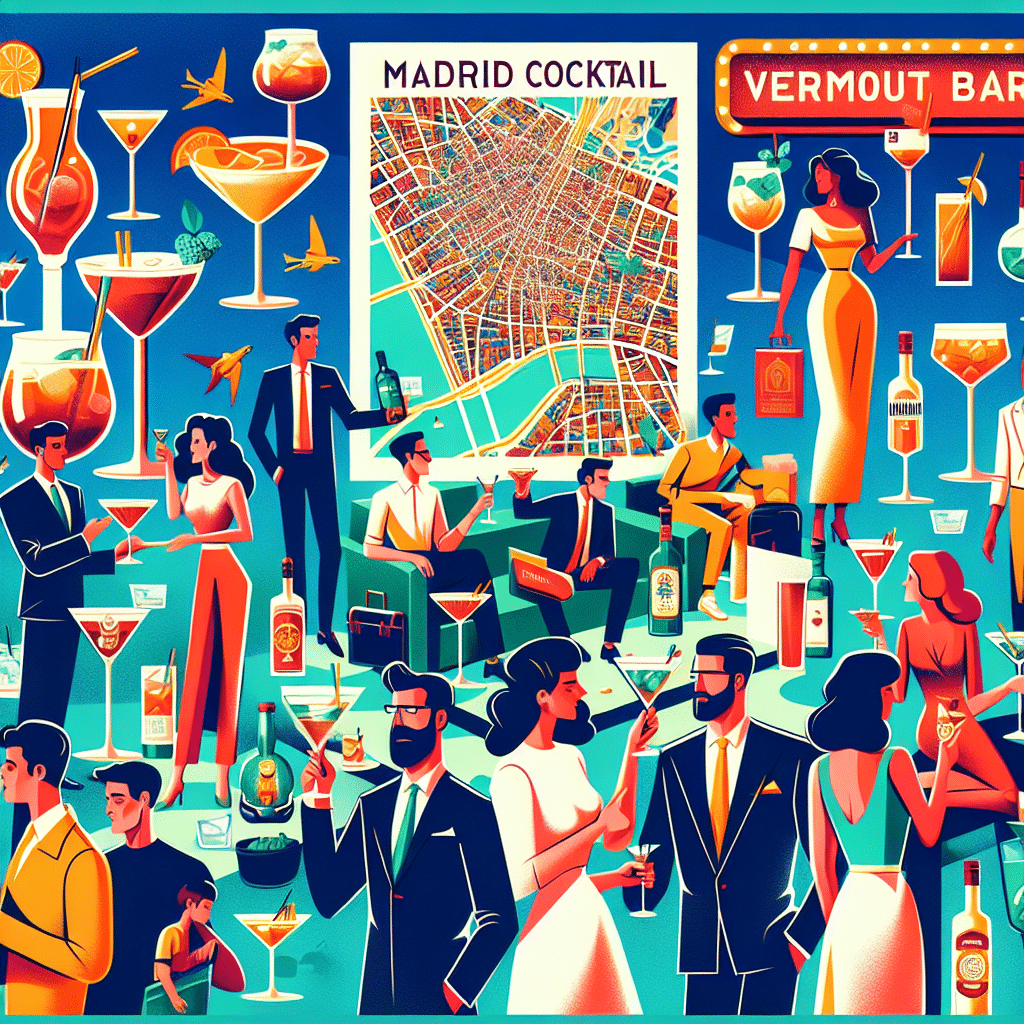 Madrid celebra su riqueza en coctelería con el lanzamiento de ‘Madrid Cocktail’ y un mapa ilustrado de vermuterías