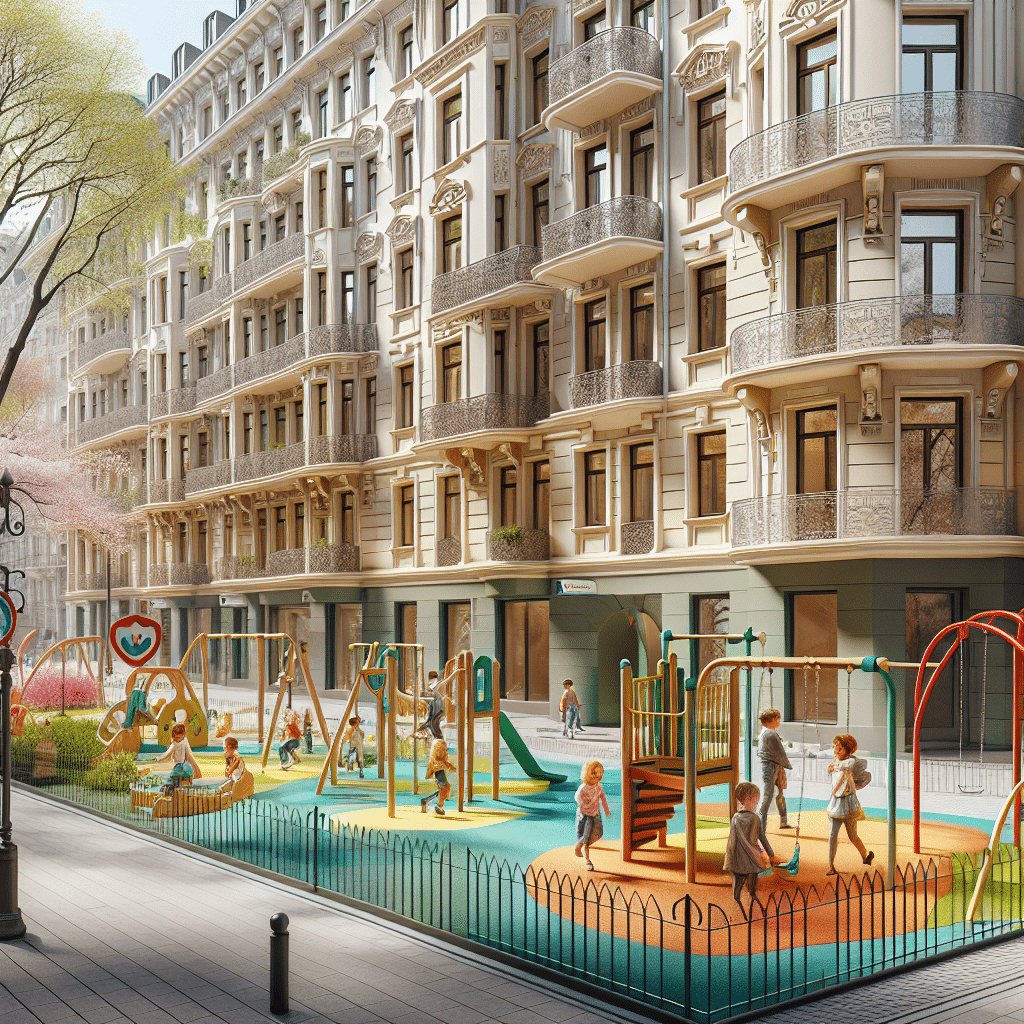 Nueva Zona de Recreo e Infancia en la Calle de Ministriles del Distrito Centro