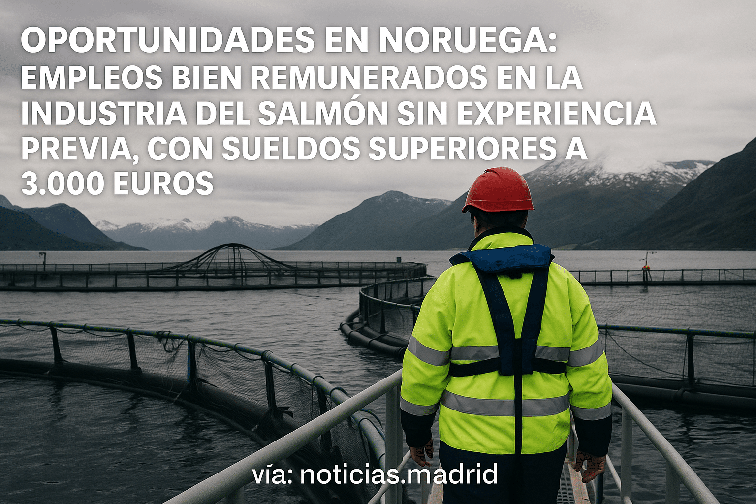 Oportunidades en Noruega: Empleos bien remunerados en la industria del salmón sin experiencia previa, con sueldos superiores a 3.000 euros