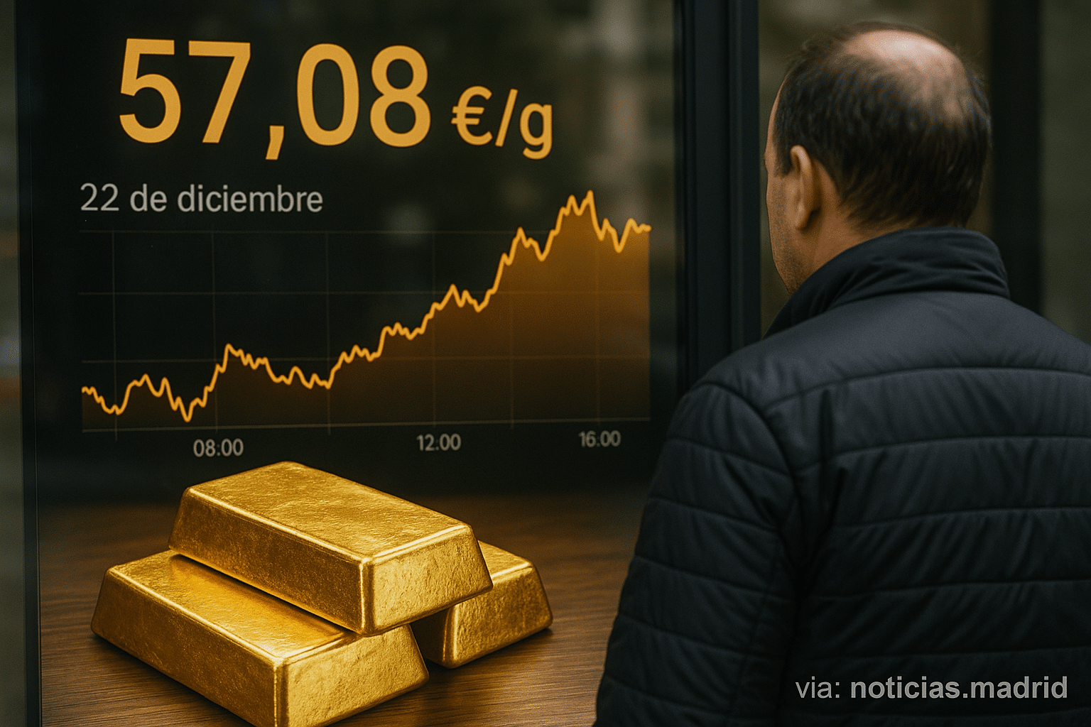 Precio del oro en España hoy 22 de diciembre: valor actual del gramo del metal dorado