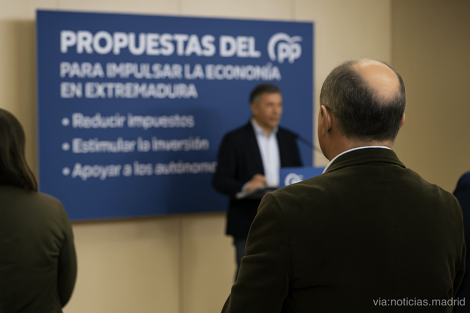 Propuestas del PP para impulsar la economía en Extremadura: reducir impuestos, estimular la inversión y apoyar a los autónomos
