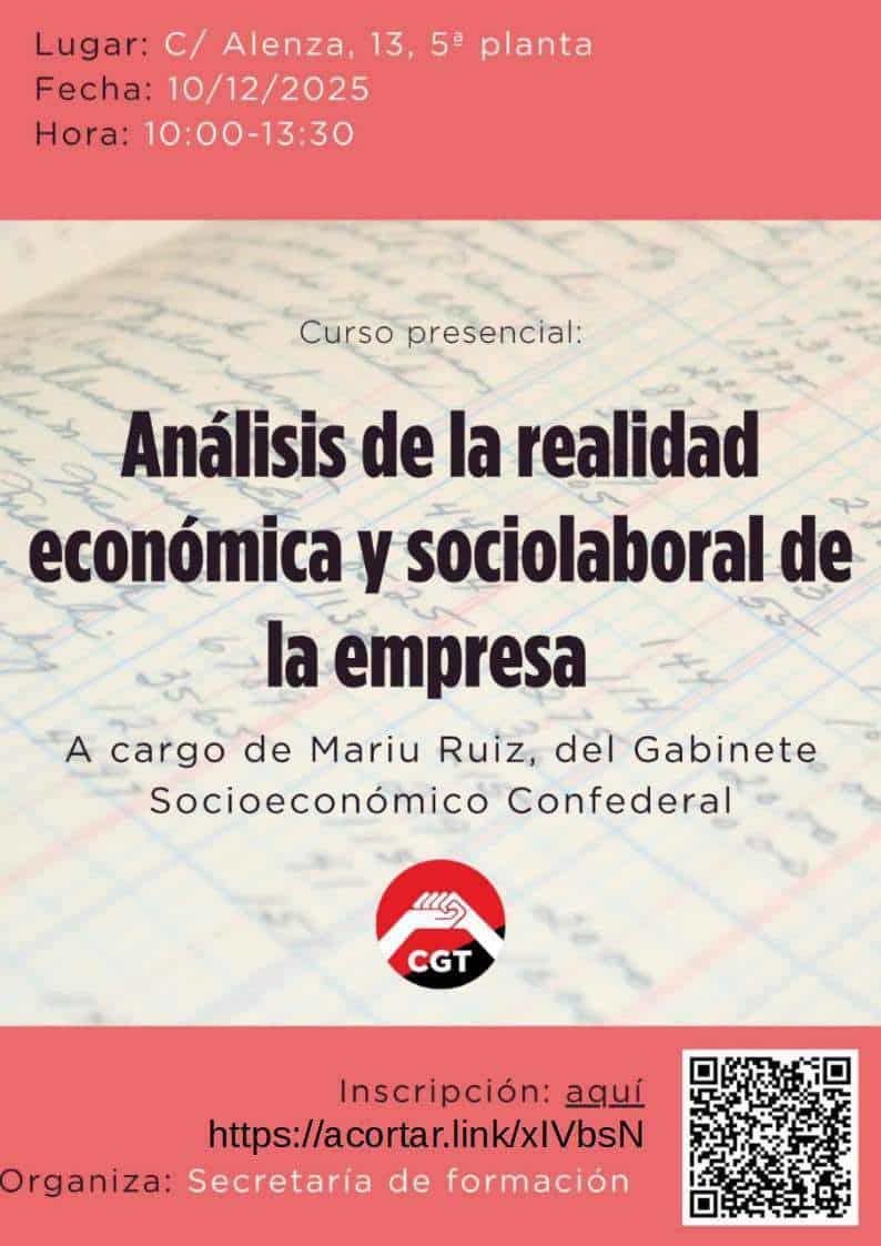 Próximos Cursos de Formación de CGT en Diciembre: Potenciando a los Trabajadores