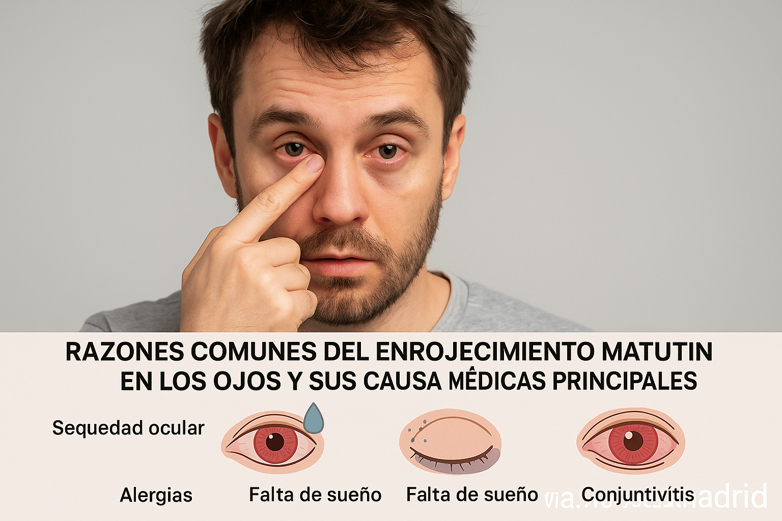 Razones comunes del enrojecimiento matutino en los ojos y sus causas médicas principales