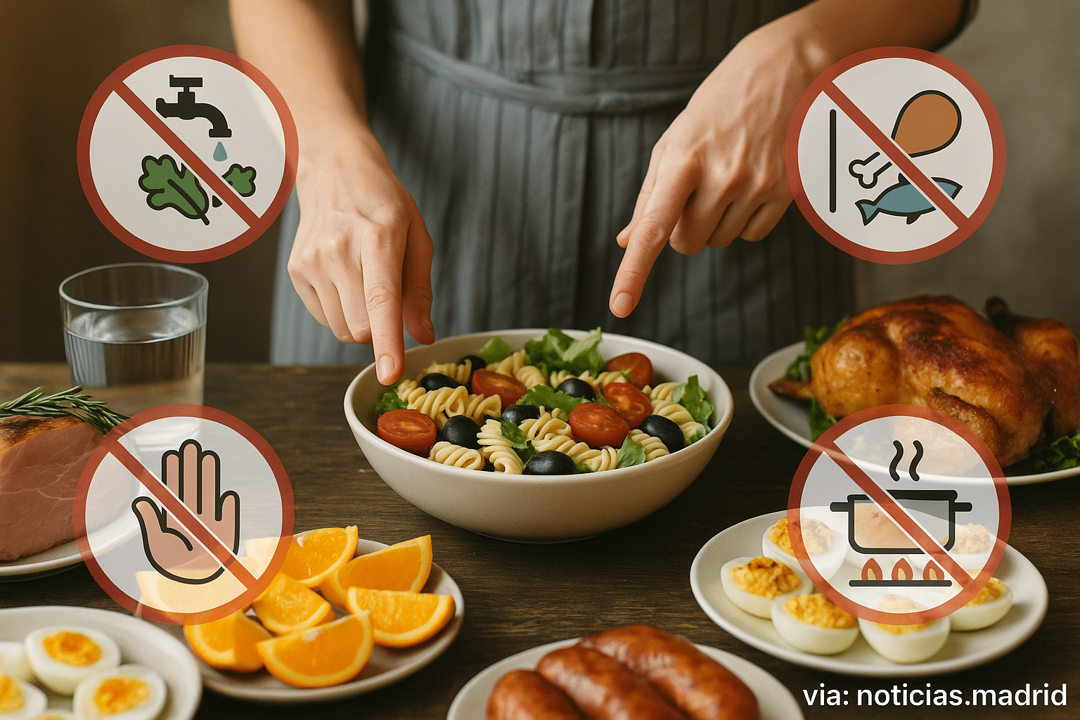 Recomendaciones esenciales para evitar intoxicaciones alimentarias en las fiestas durante el calor