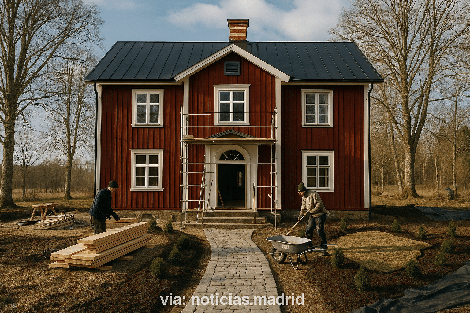 Renovando una histórica escuela sueca para convertirla en un refugio de ensueño