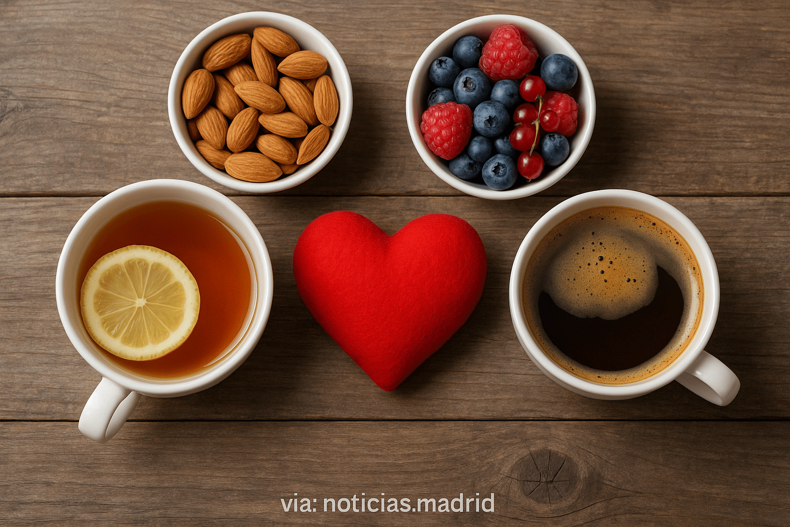 Saborea con amor: Té, café, frutos secos y bayas para cuidar tu corazón