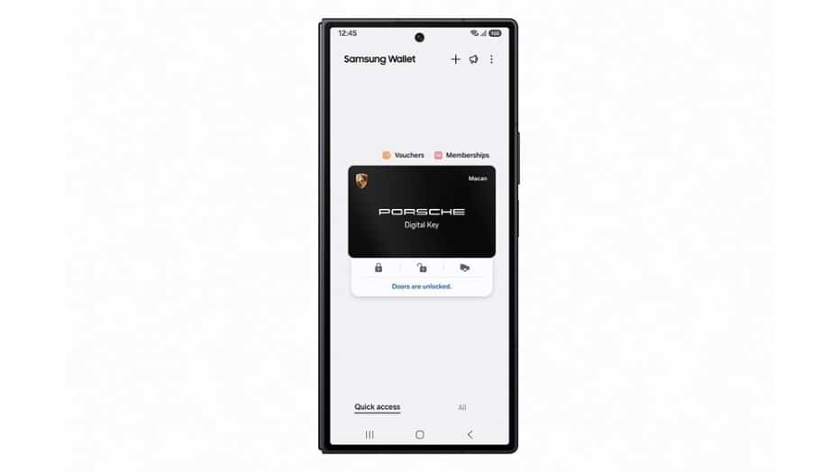 Samsung Wallet Amplía Funcionalidades con la Llave Digital de Porsche para una Experiencia Vehicular Conectada