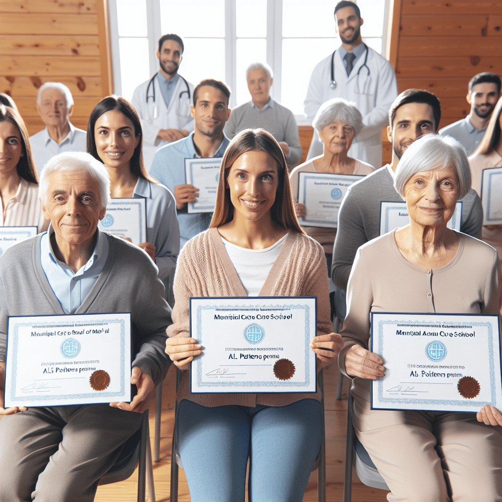 Sanz otorga los primeros diplomas a cuidadores de ELA en un proyecto piloto de la futura Escuela Municipal de Cuidados de Madrid