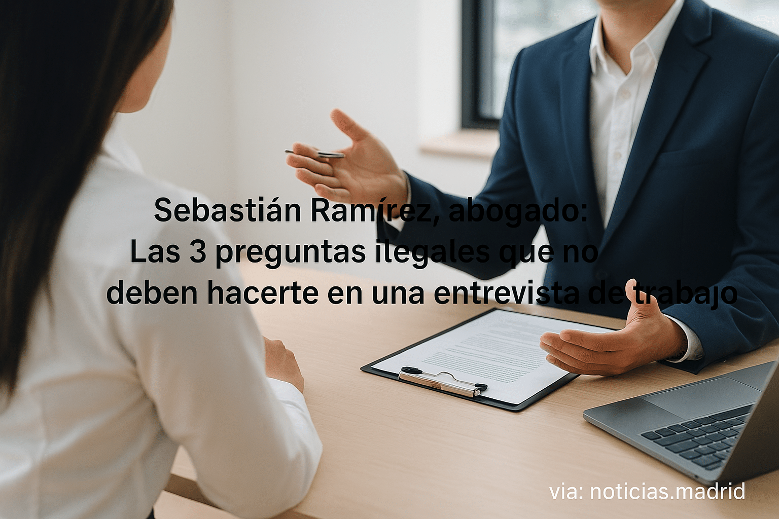 Sebastián Ramírez, abogado: Las 3 preguntas ilegales que no deben hacerte en una entrevista de trabajo