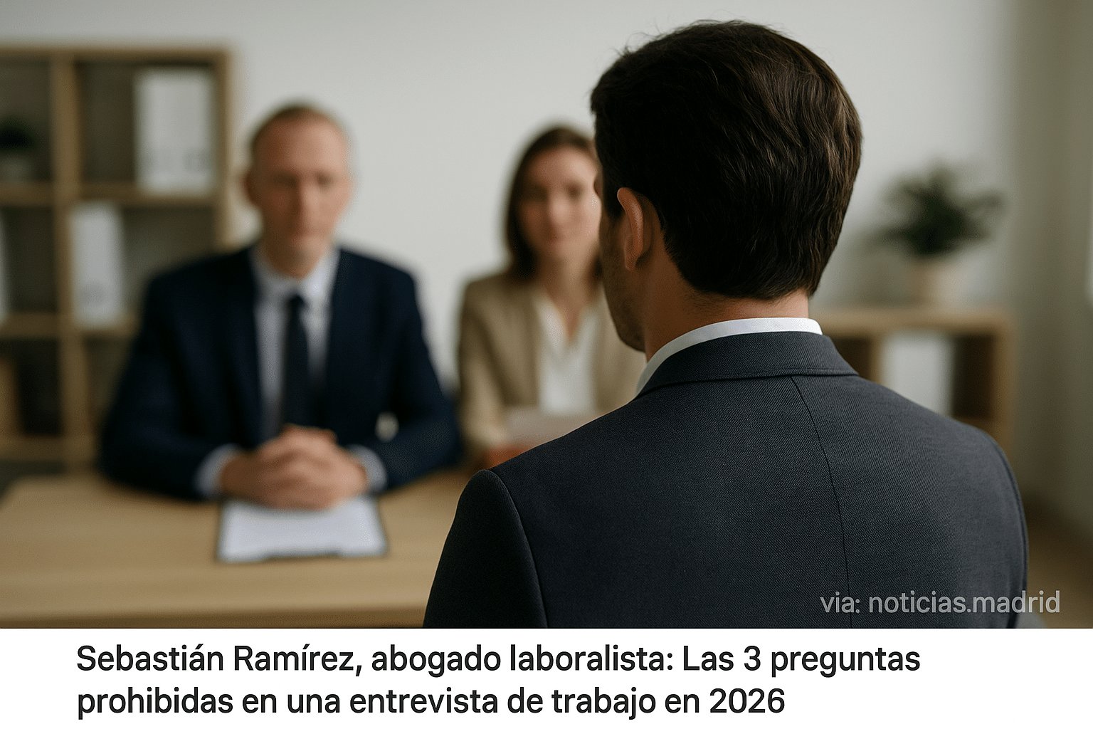 Sebastián Ramírez, abogado laboralista: Las 3 preguntas prohibidas en una entrevista de trabajo en 2026