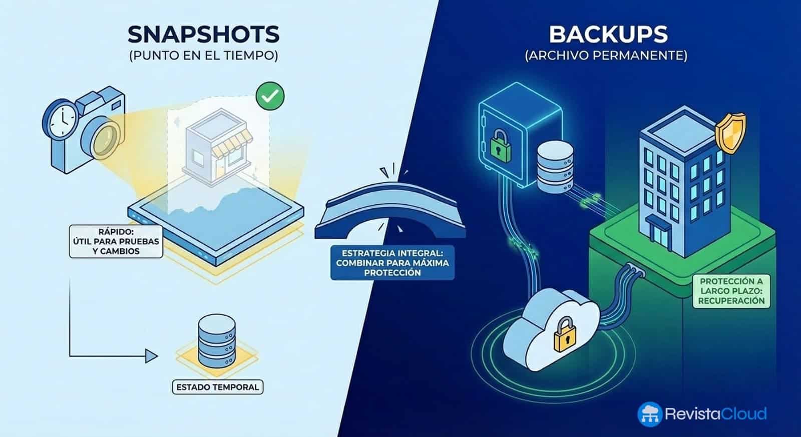 Snapshots vs Backups en Máquinas Virtuales: El Riesgo Silencioso que Podría Desestabilizar tu Empresa