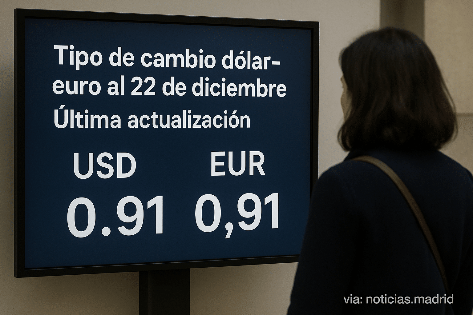 Tipo de cambio dólar-euro al 22 de diciembre: última actualización