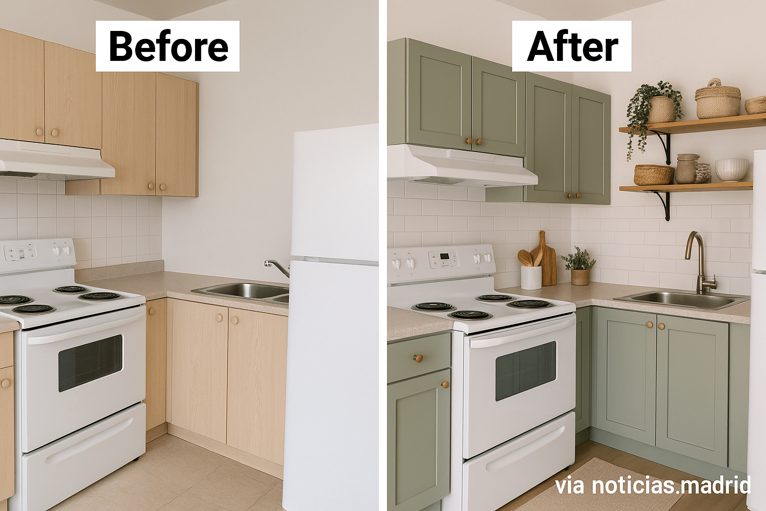 Transforma tu Cocina con Encanto: Renovación Mágica por Solo 430 Euros sin Obras