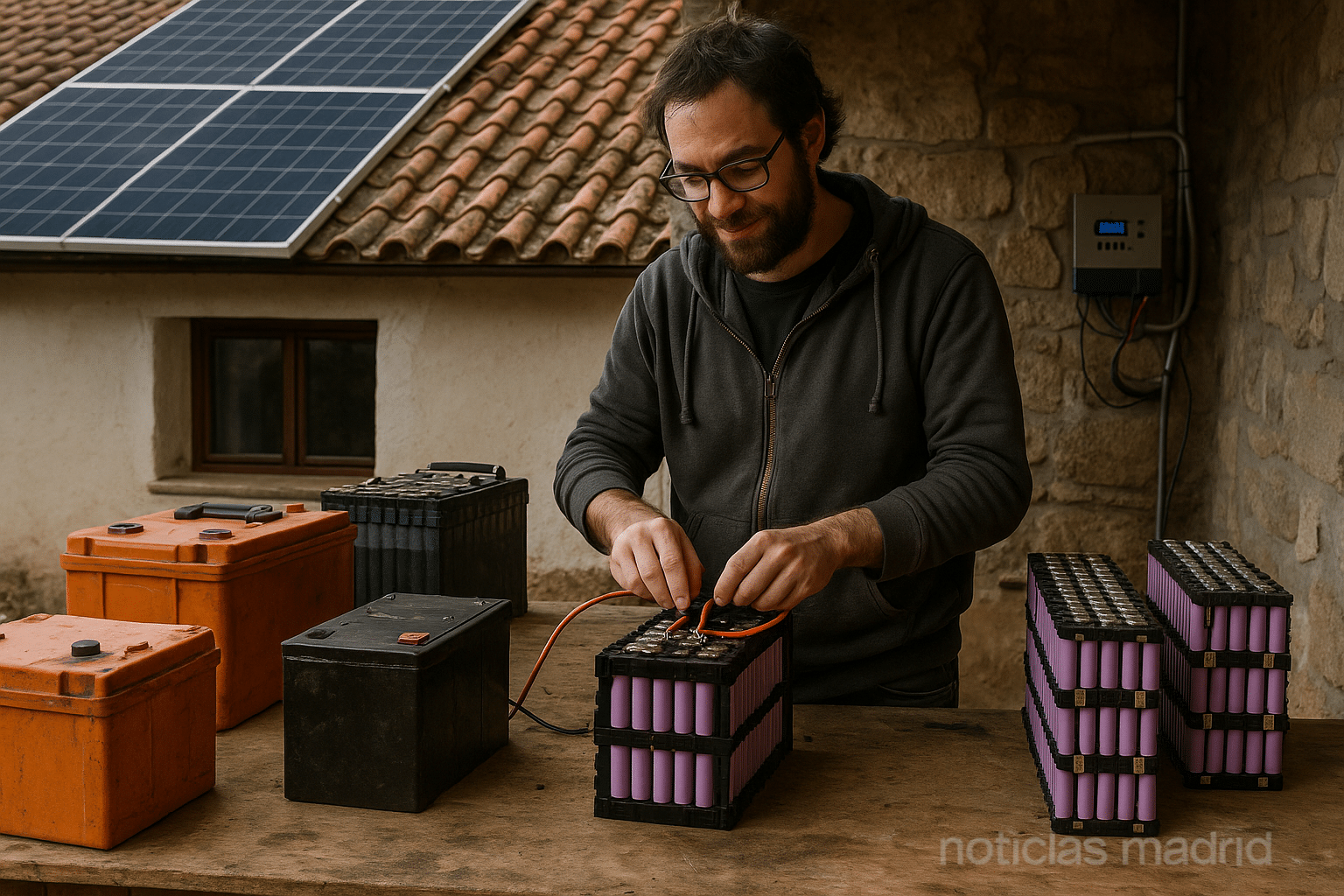Transformando antiguas baterías en energía solar: la historia de una casa autosuficiente desde 2016