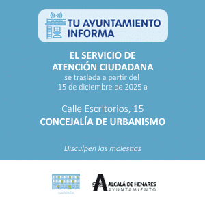 Traslado del Servicio de Atención Ciudadana a la calle Escritorios a partir del 15 de diciembre debido a obras en el Ayuntamiento