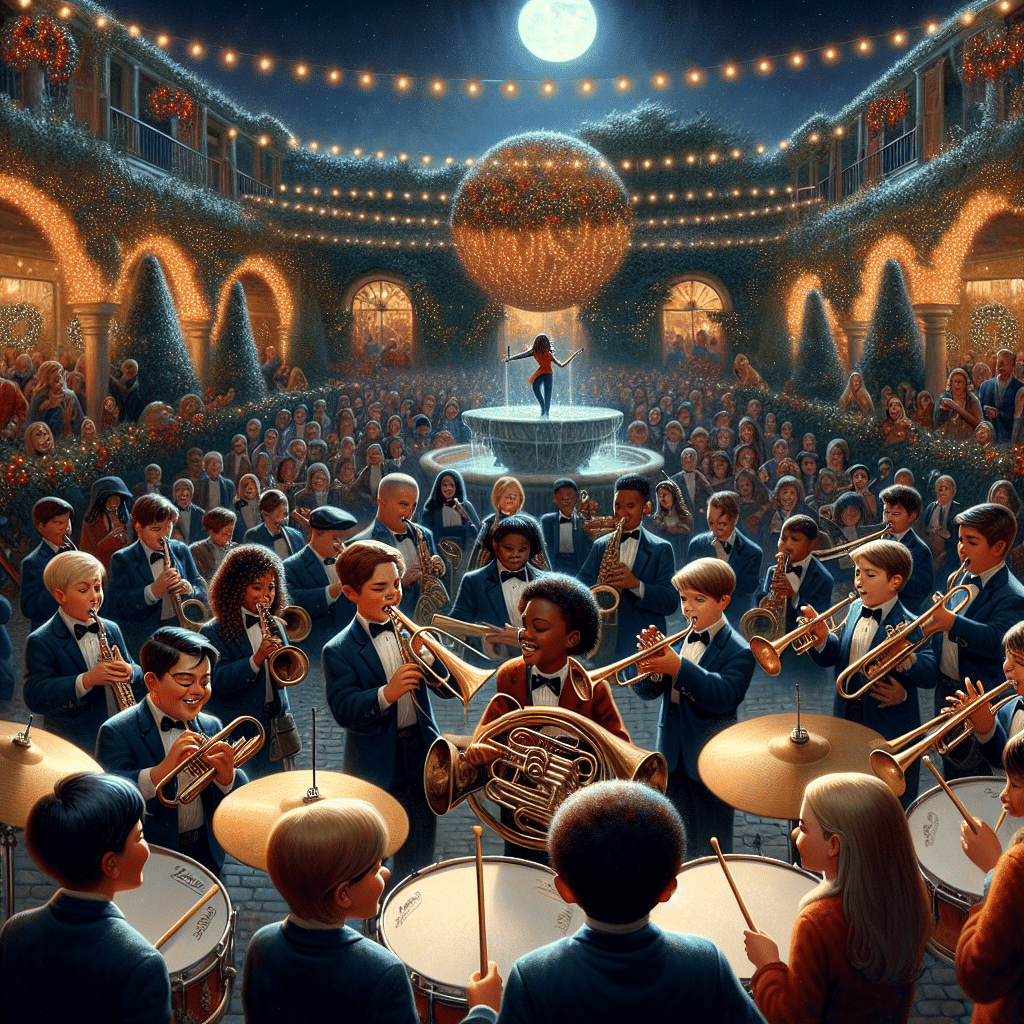 Vibrantes Ritmos Navideños Inundan los Jardines de Sabatini con la Creativa Junior Big Band
