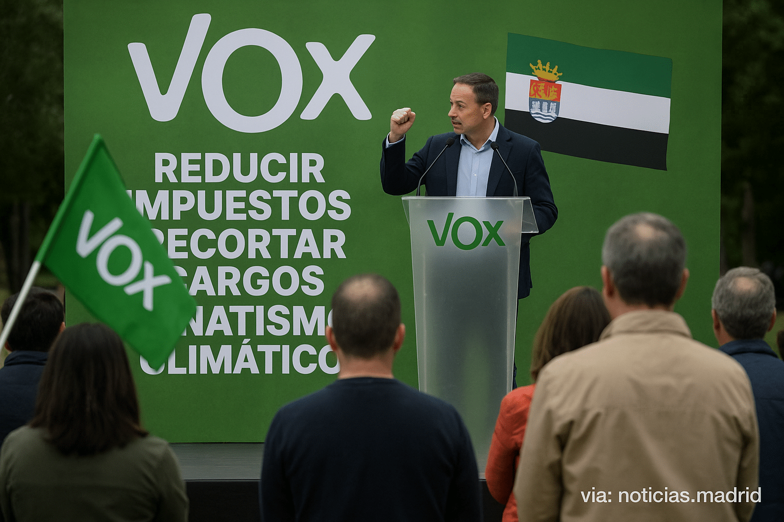 Vox propone luchar contra el “fanatismo climático”, reducir impuestos y recortar cargos en las elecciones de Extremadura