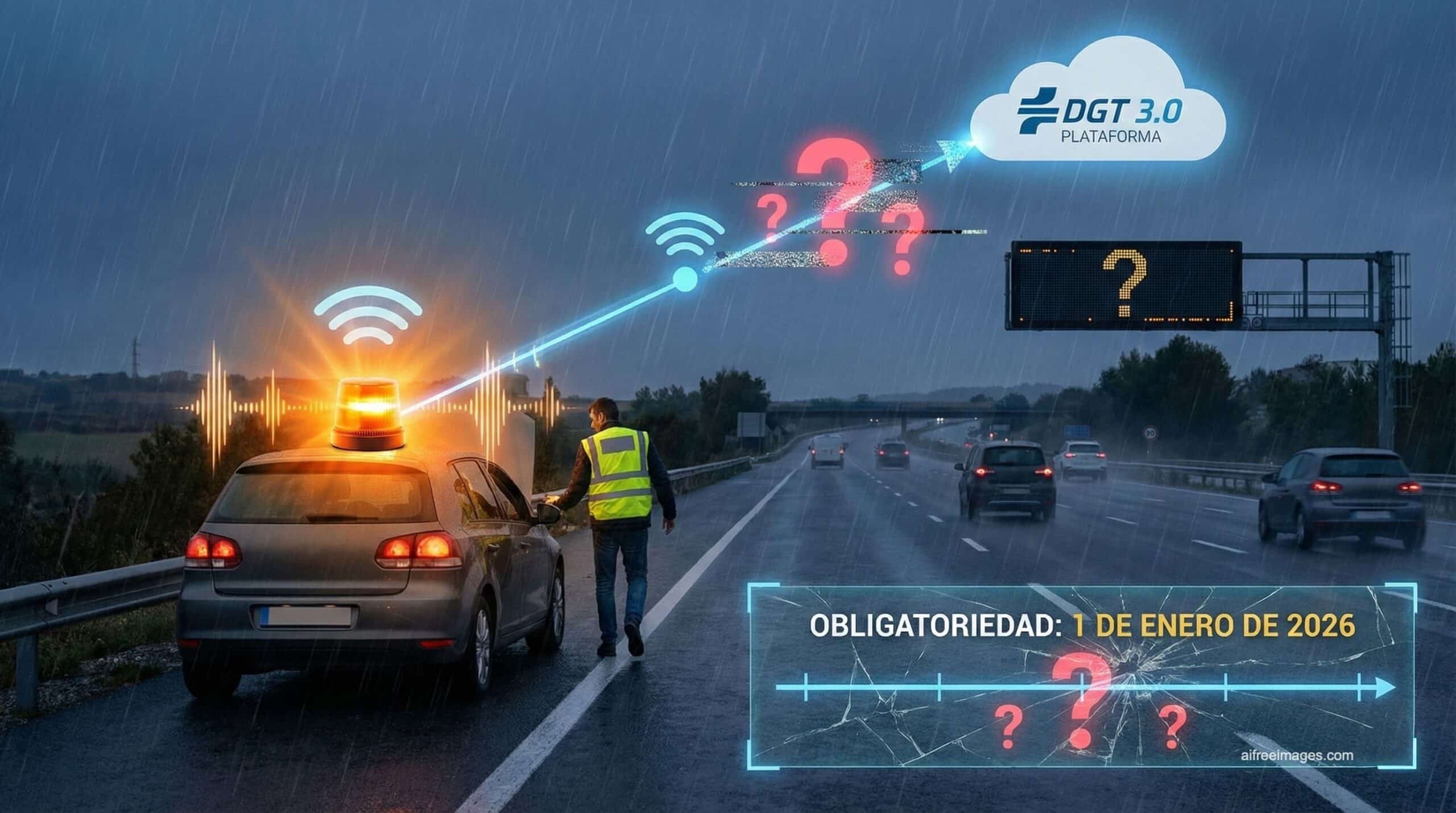 Adiós a los triángulos: la baliza V16 conectada será la nueva aliada obligatoria de los conductores en 2026