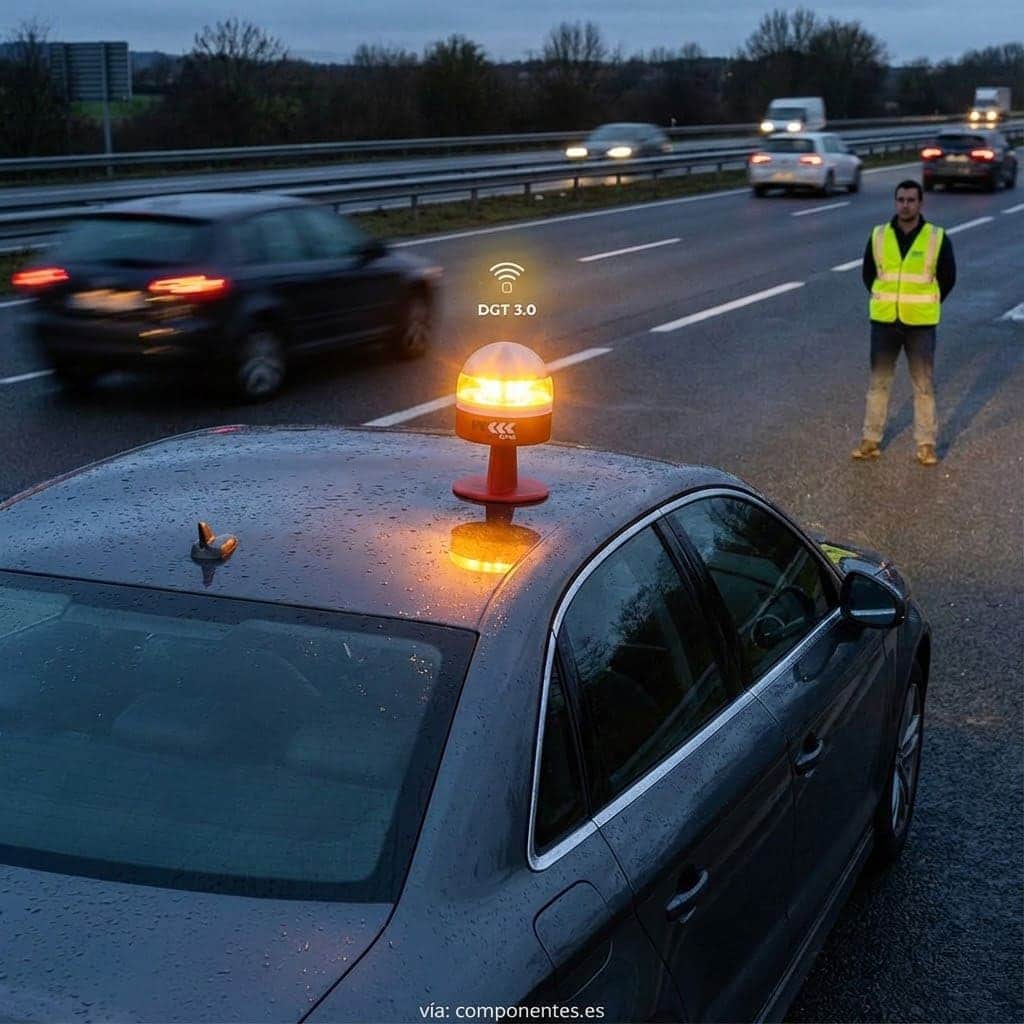 PF Led ONE V16 conectada: la baliza que adelanta la seguridad del coche