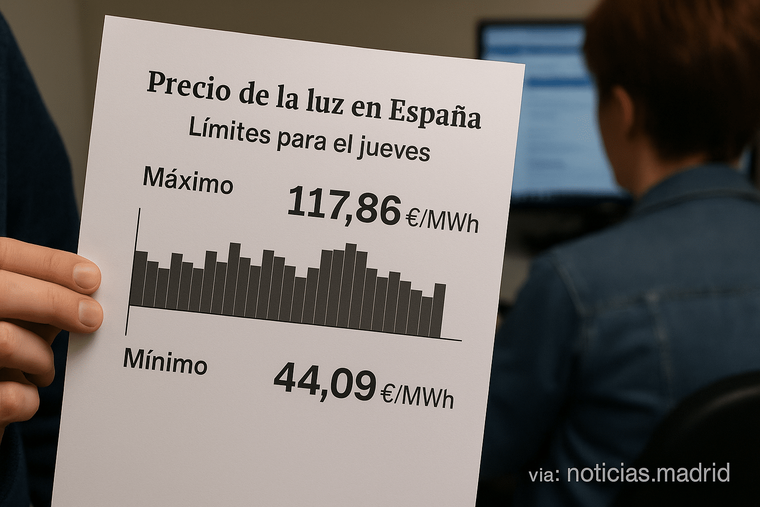 disponibilidad y tarifas eléctricas en España: límites máximos y mínimos para este jueves