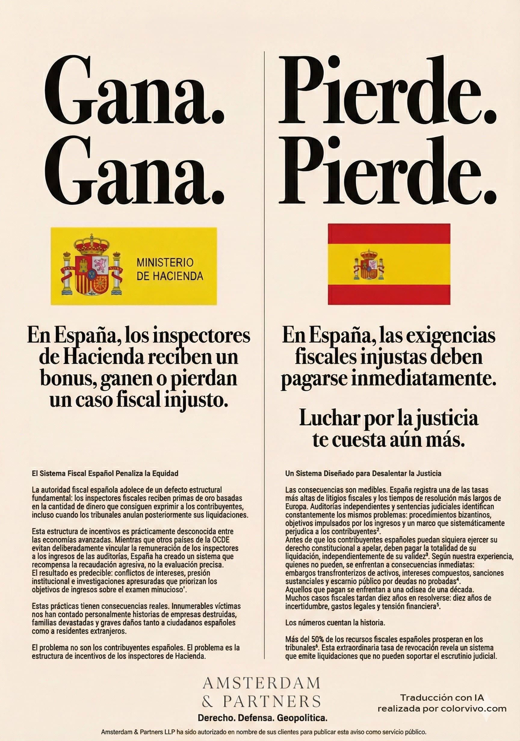 hacienda gana espana pierde