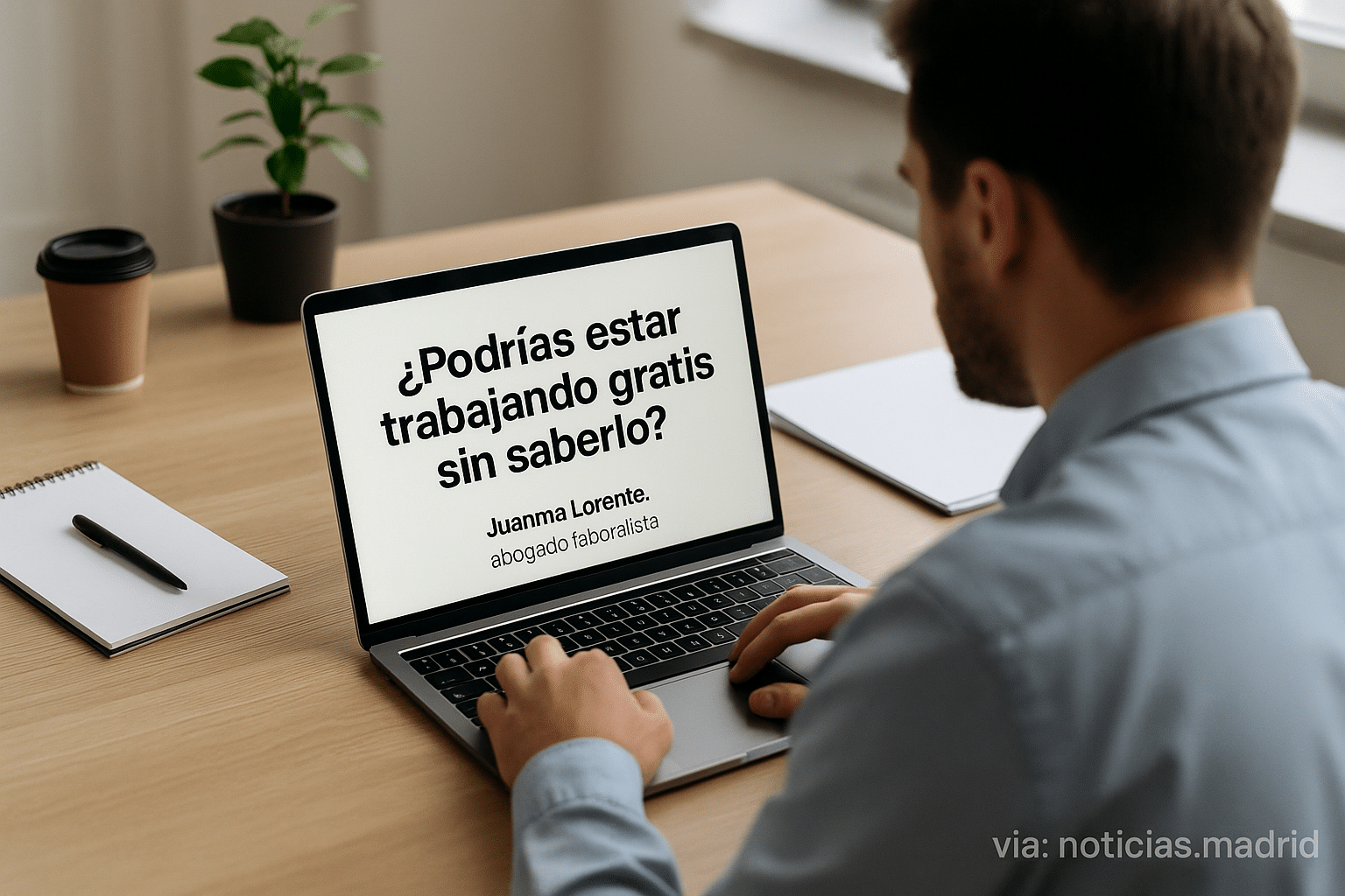 Una trabajadora se queda sola